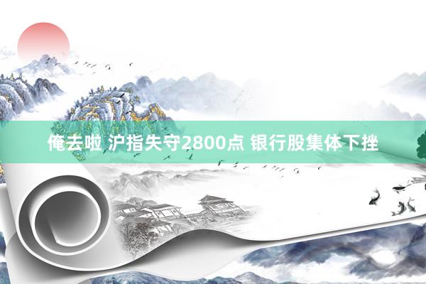 俺去啦 沪指失守2800点 银行股集体下挫